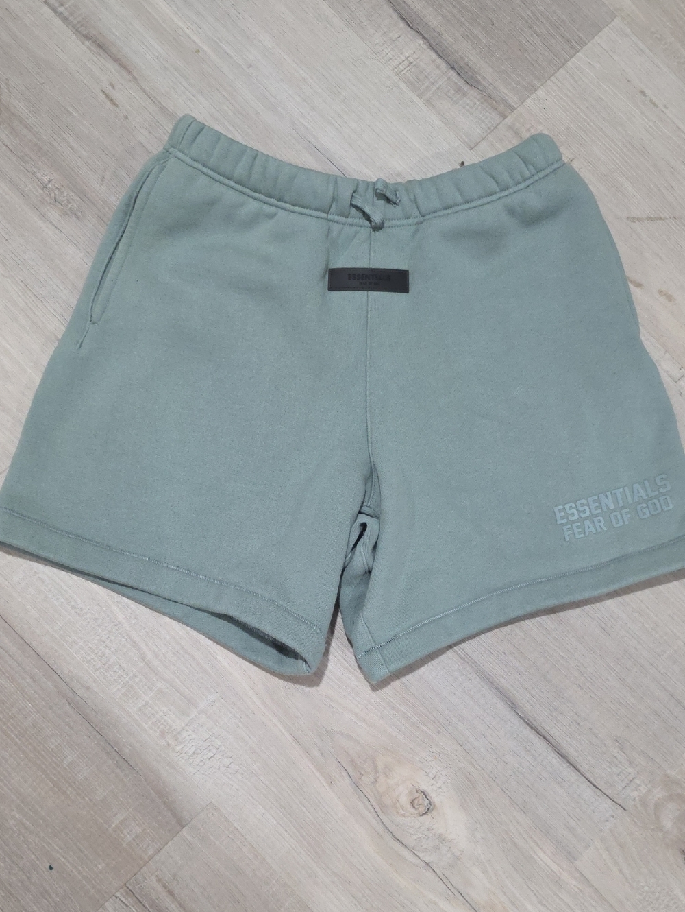 Essentials Sage Green Athletic Shorts